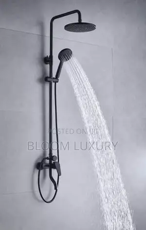 Matt Black Surface Shower