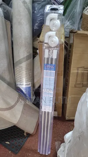 Shower Curtain Rod and Shower Curtain