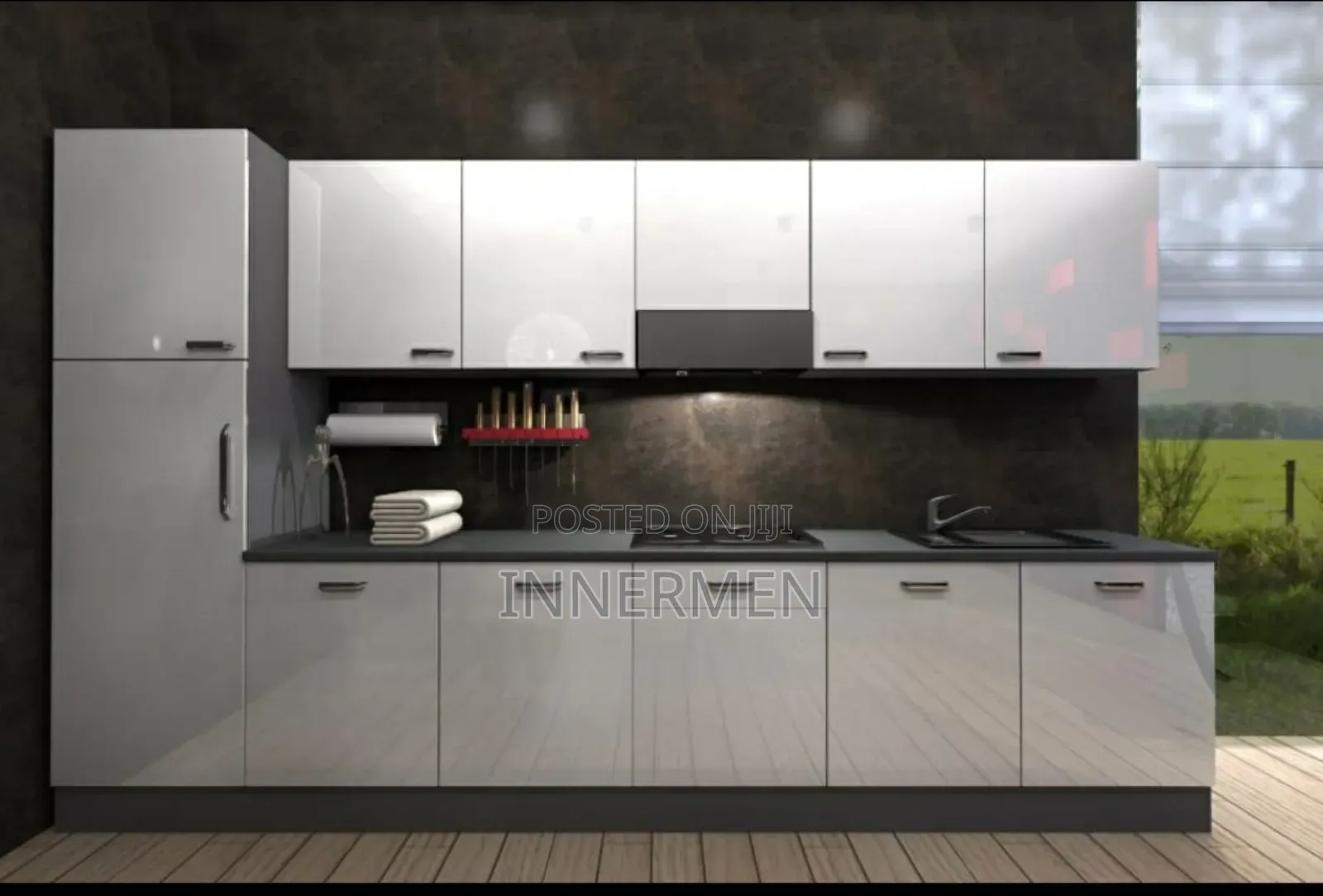 Italian Linear Kitchen Cabinet