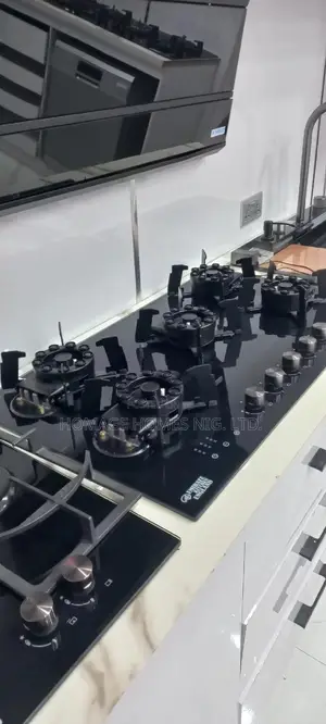 5 Burner Flip Up Heavy Guage Kitchen Gas Burner