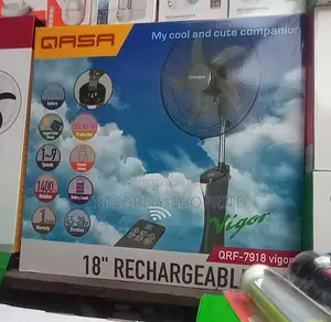 Qasa 18 Inches Rechargeable Fan