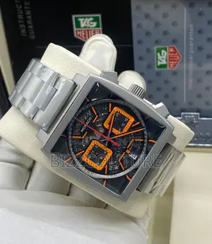 Original Monaco Chronograph Silver Chain Watch Is Available