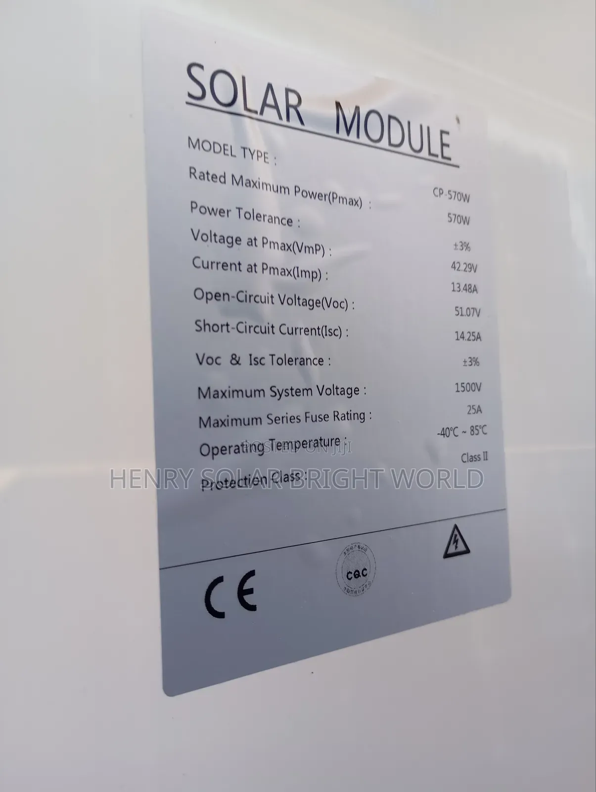 570w Solar Panel