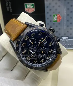 Original Carrera Calibre 16 Chronometer Yellow Leather Watch