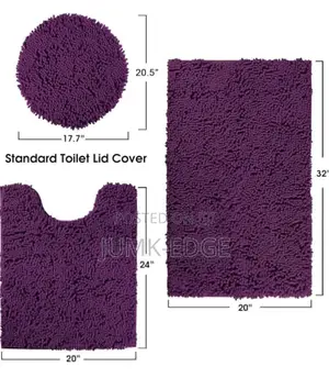 3 in 1 Toilet Shaggy Mat