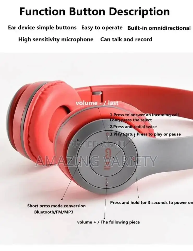 Bluetooth Wireless Folding Headset