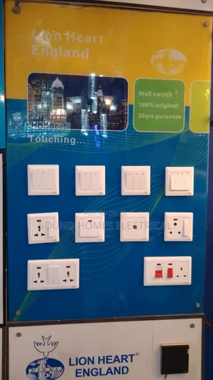 Lion Heart White Switches and Sockets