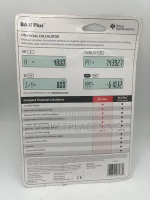 Texas Instruments Ba 2 Plus Financial Calculator