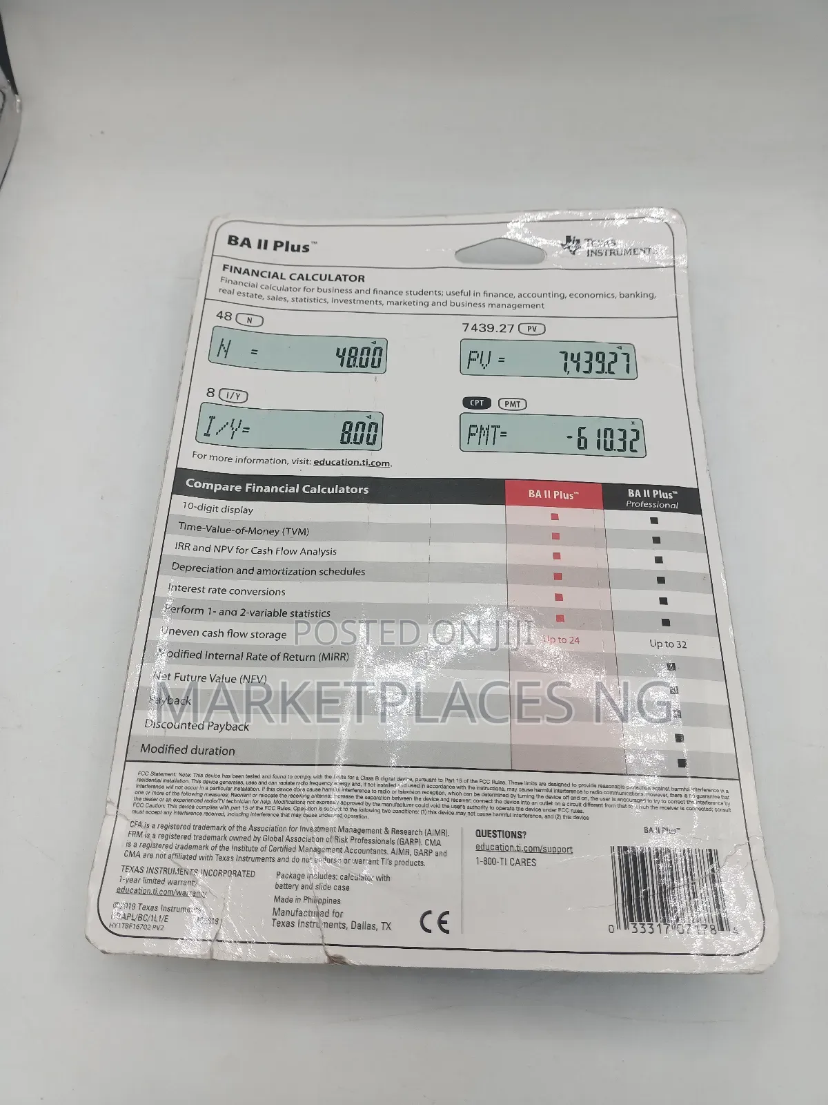 Texas Instruments Ba 2 Plus Financial Calculator