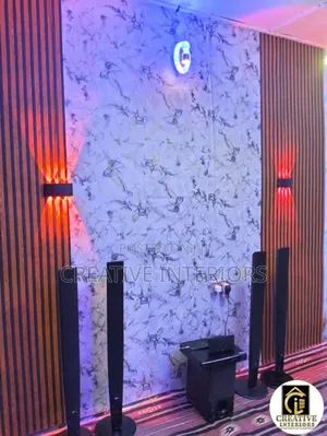 3d Marble/Fluted Wallpaper
