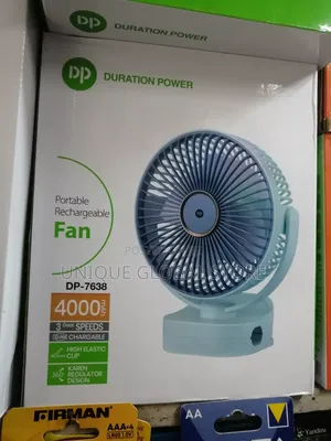 Dp Rechargeable Fan With Clip and Led Light Function