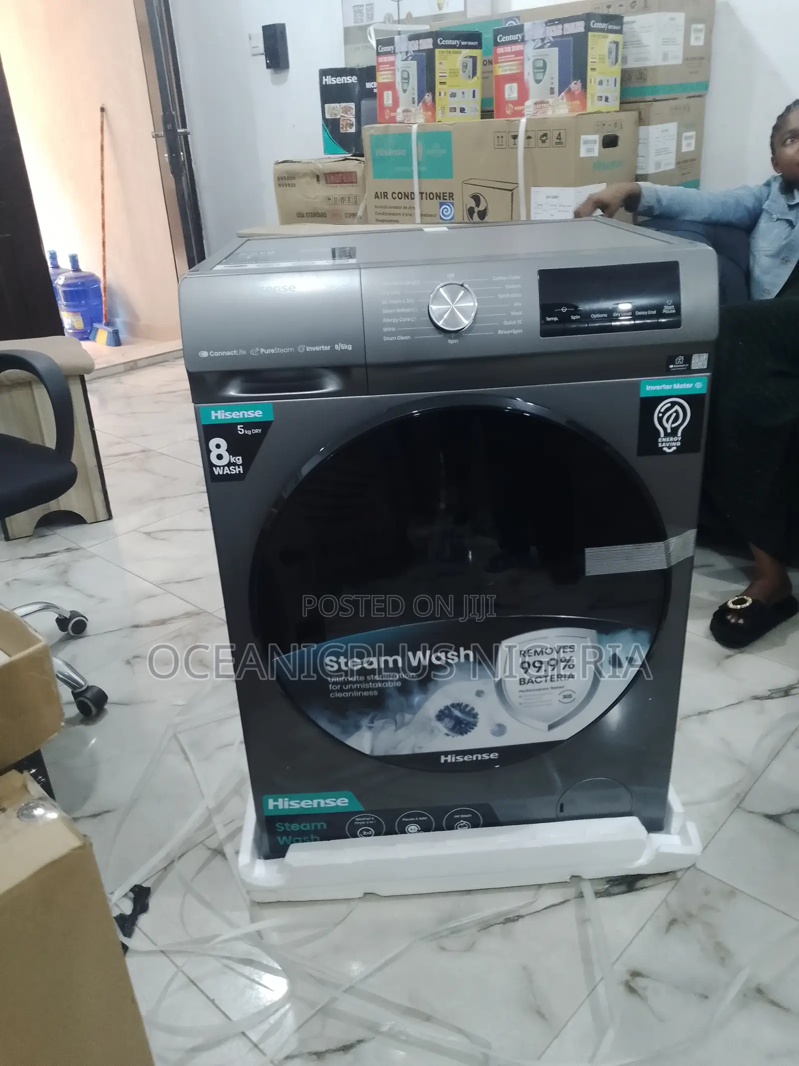 Efficient [8kg] 2in1 Hisense Toploader Washing Machine