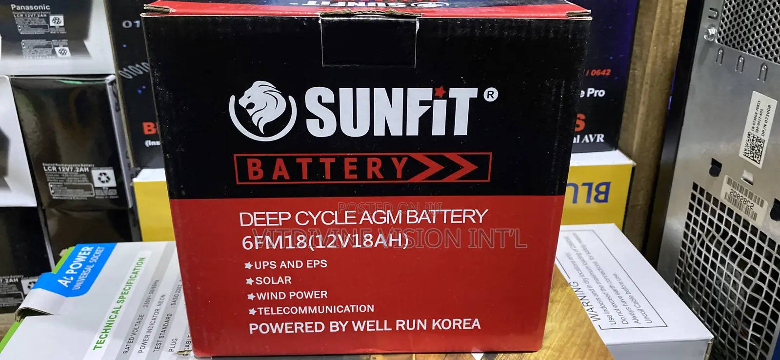 Brit-Elite Ups Battery 12v/18ah Deep Cycle Battery