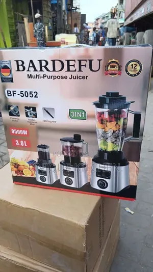 3 in 1 Bardefu Commercial Blender/Processor With Grinder