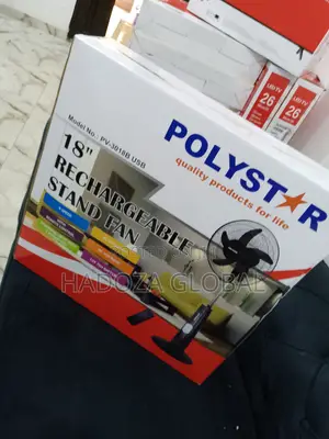 High Quality 18"Rechargeable Polystar Standing Fan