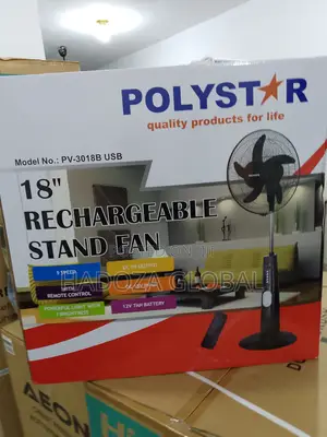 Best Quality Polystar Rechargeable Fan (18inches)New