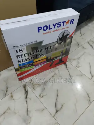 New Rechargeable Fan -Brand New Polystar 18 Inches