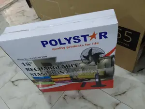 The Affordable Polystar Rechargeable Standing Fan- Brand New