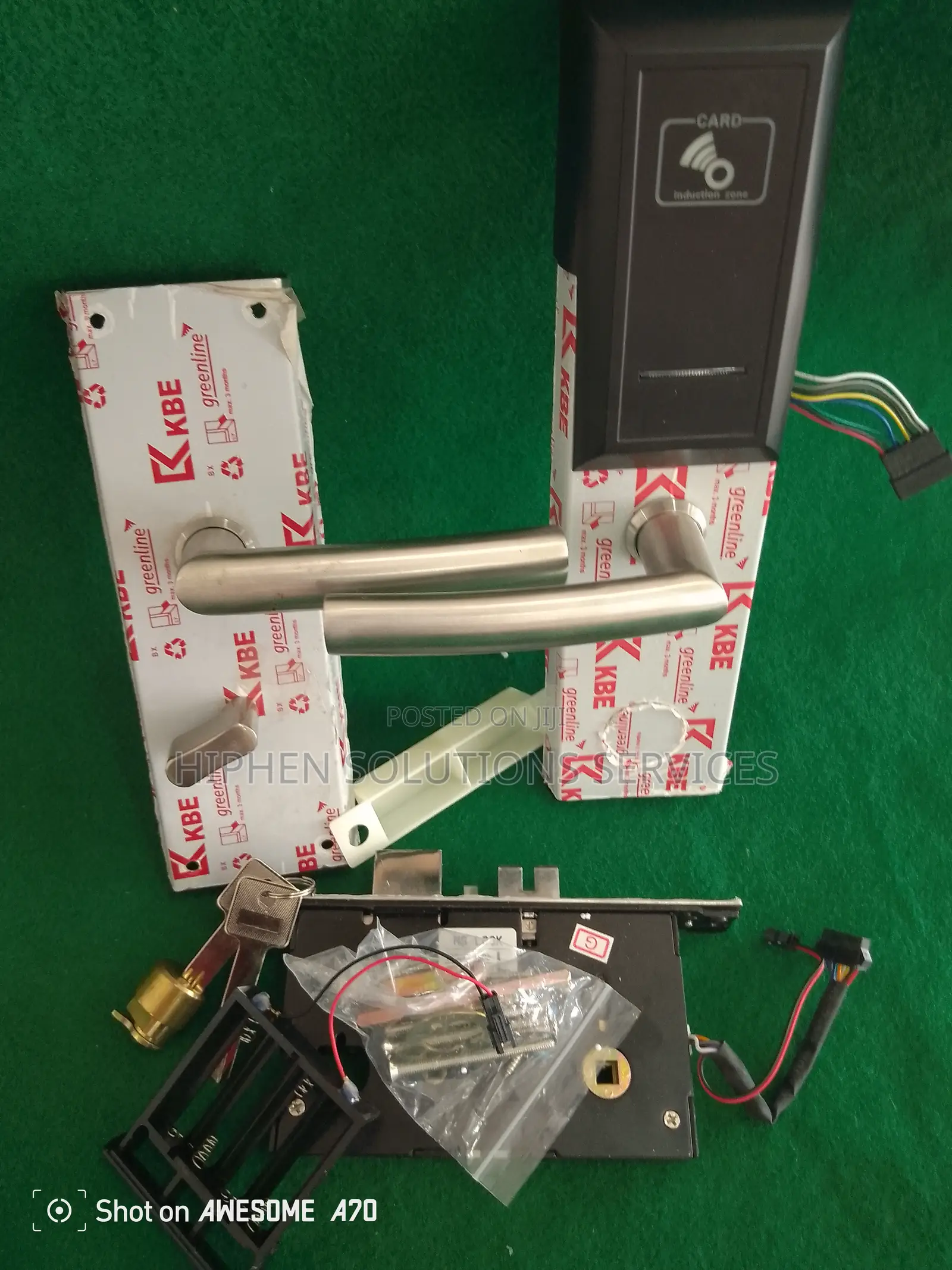 Key Card Door Lock HS 02 Silver