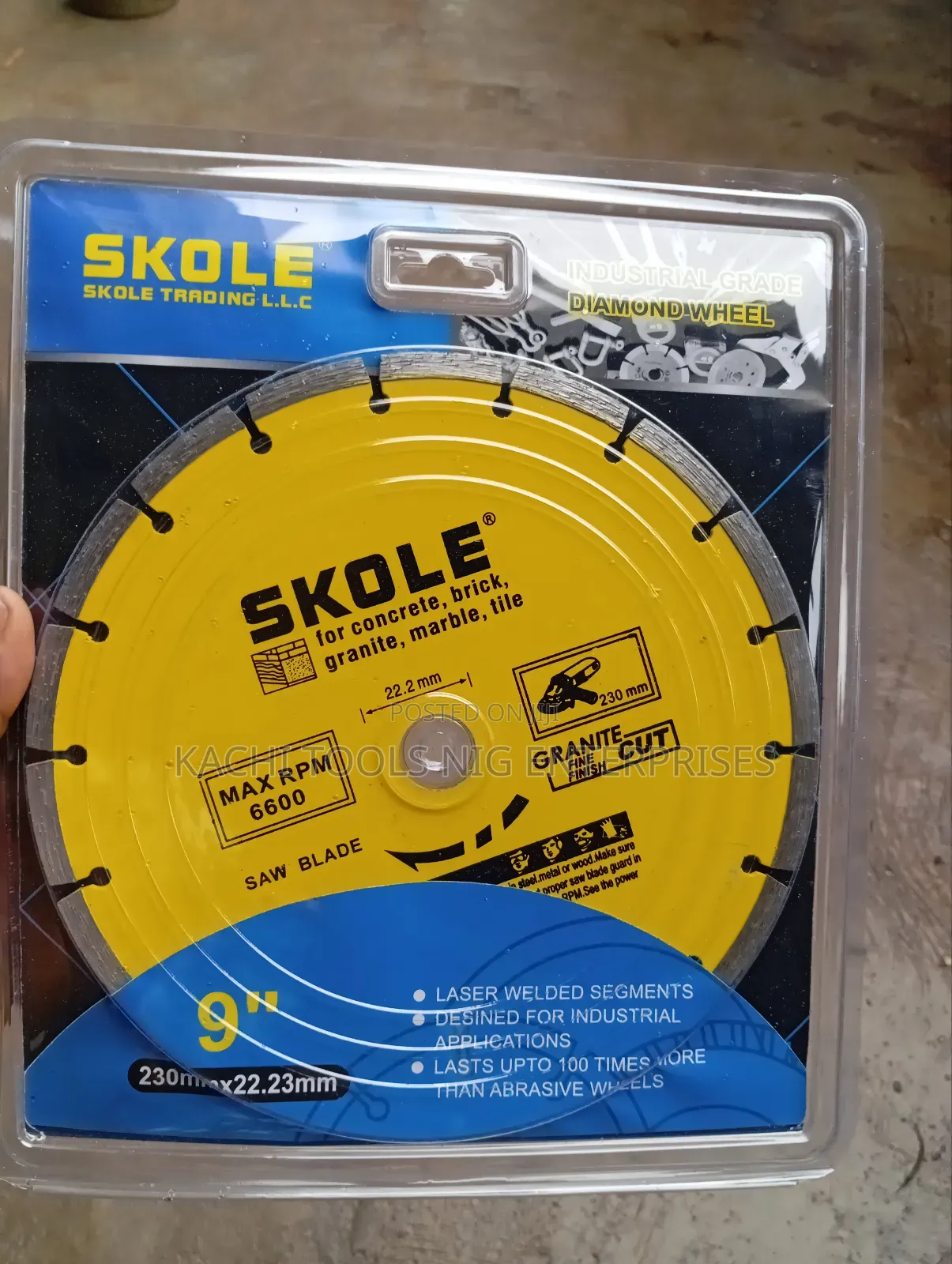 9"Skole Concrete Diamond Cutting Disc