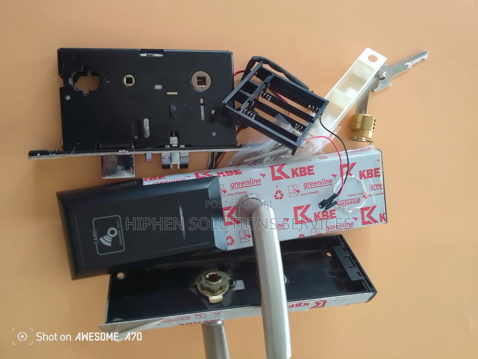 Smart Door Lock Hotel Silver Electronic Door Lock