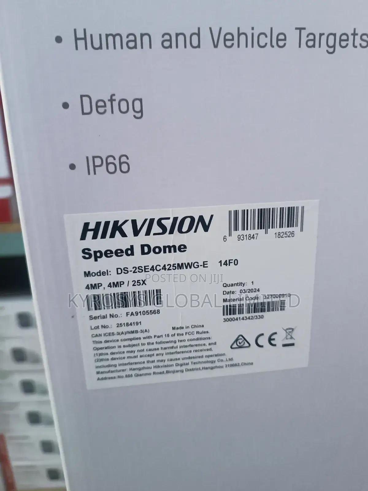 Hik Vision Colour Vu 4MP PTZ Network Camera