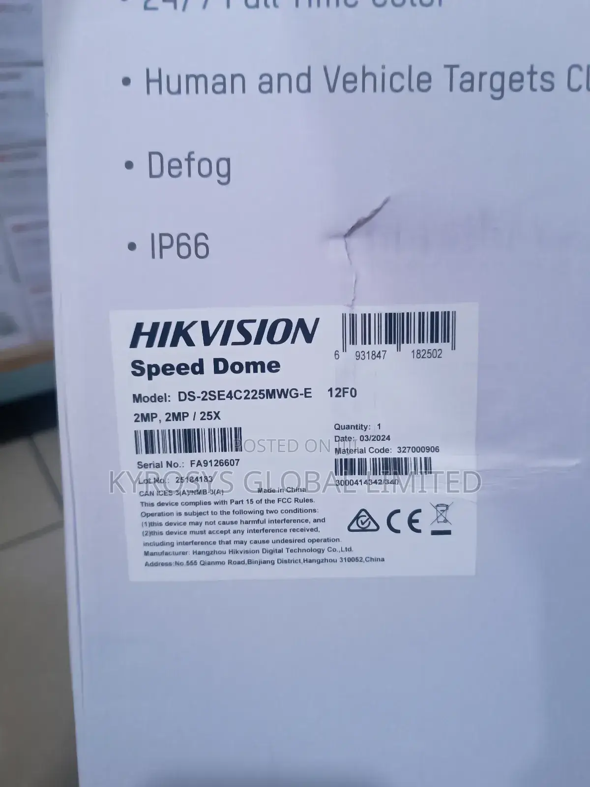 Hik Vision Colour Vu 2MP PTZ Network Camera