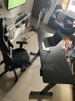 Home and Office Electric Adjustable Desk With Gaming Chair