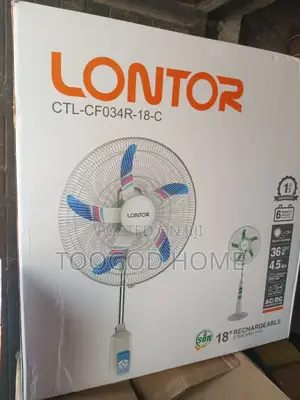 Lontor 18 Inches Rechargeable Fan