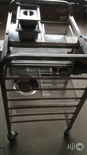 Industrial Food Trolley Stainless Steel 18/10