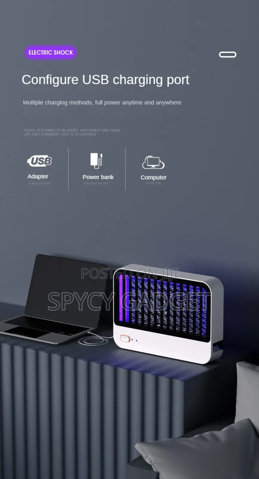 Uv Electric Mosquito Killer Lamp Usb Rechargeable