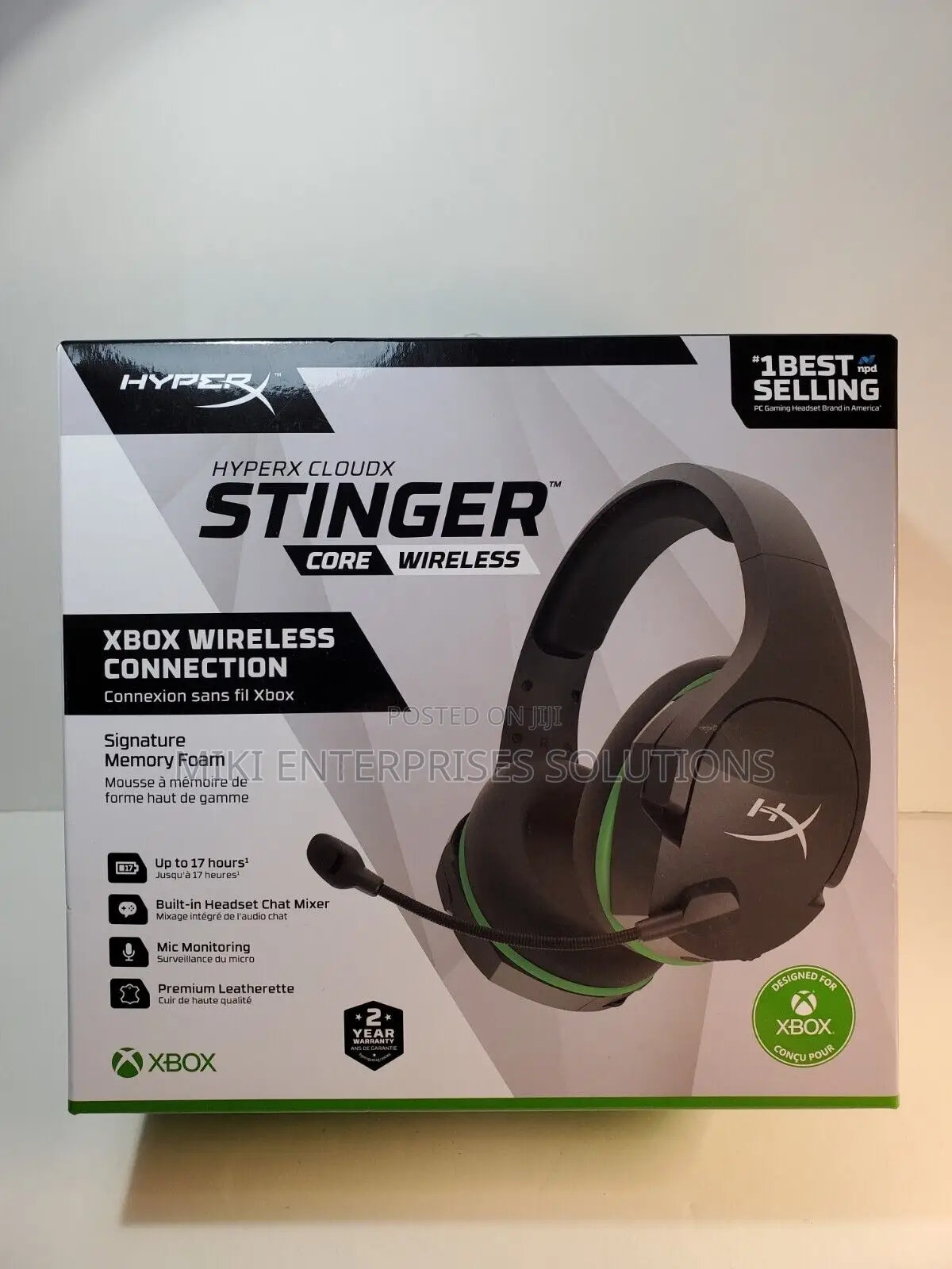 Hyperx 6h9b8aa Headset Xbox Black/Green