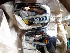 Car Side Mirrors Stainless Cover With Light