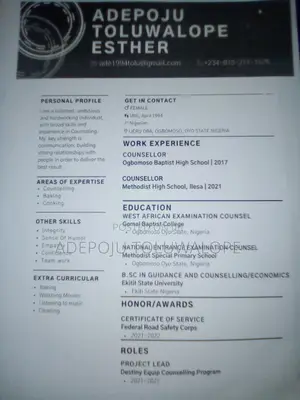 Ngo CV Opportunities