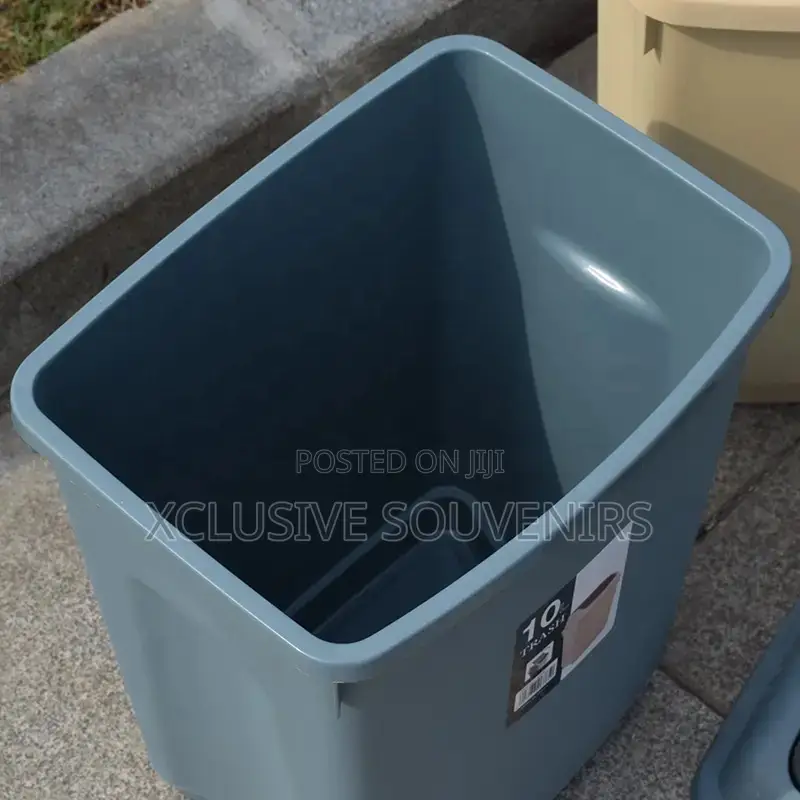 10liter Plastic Garbage Bin Trash Can With Swing Top Lid