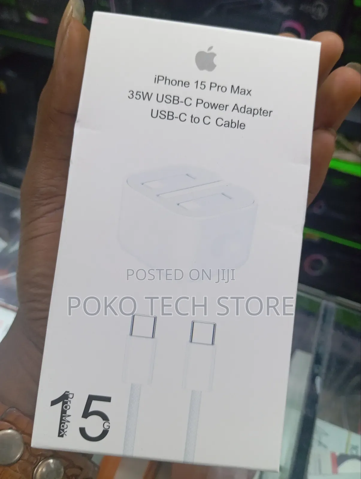 iPhone 15 Pro-Max 35W USB Power Adapter.