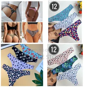 Floral Design Seamless Thong