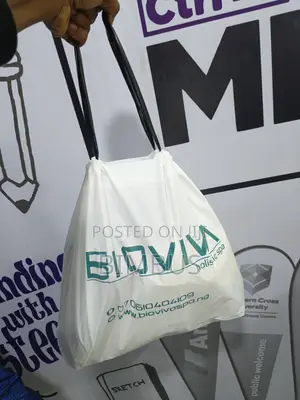 White Draw String Nylon 