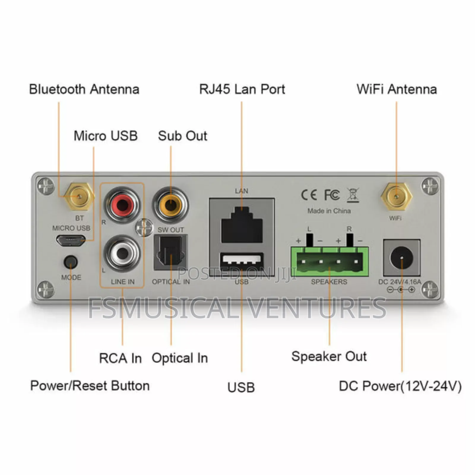 ARYLIC A50+ Wireless Multiroom Full Digital Hi-Fi Amplifier