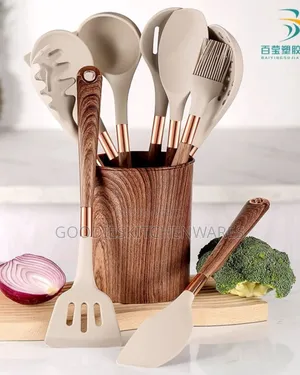 Silicone Spoon Set High Quality Gold-Plated