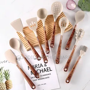 Silicone Spoon Set High Quality Gold-Plated