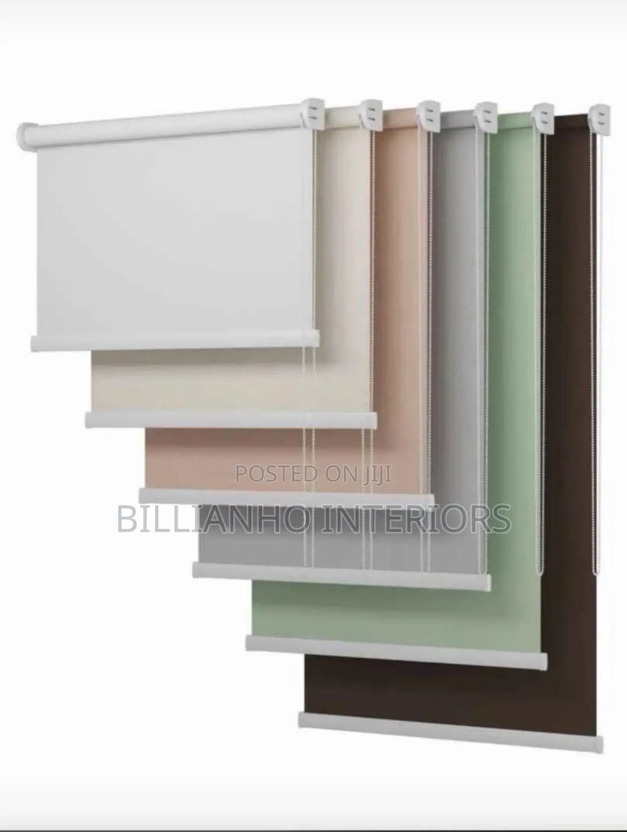 Open Rail Roller Window Blinds