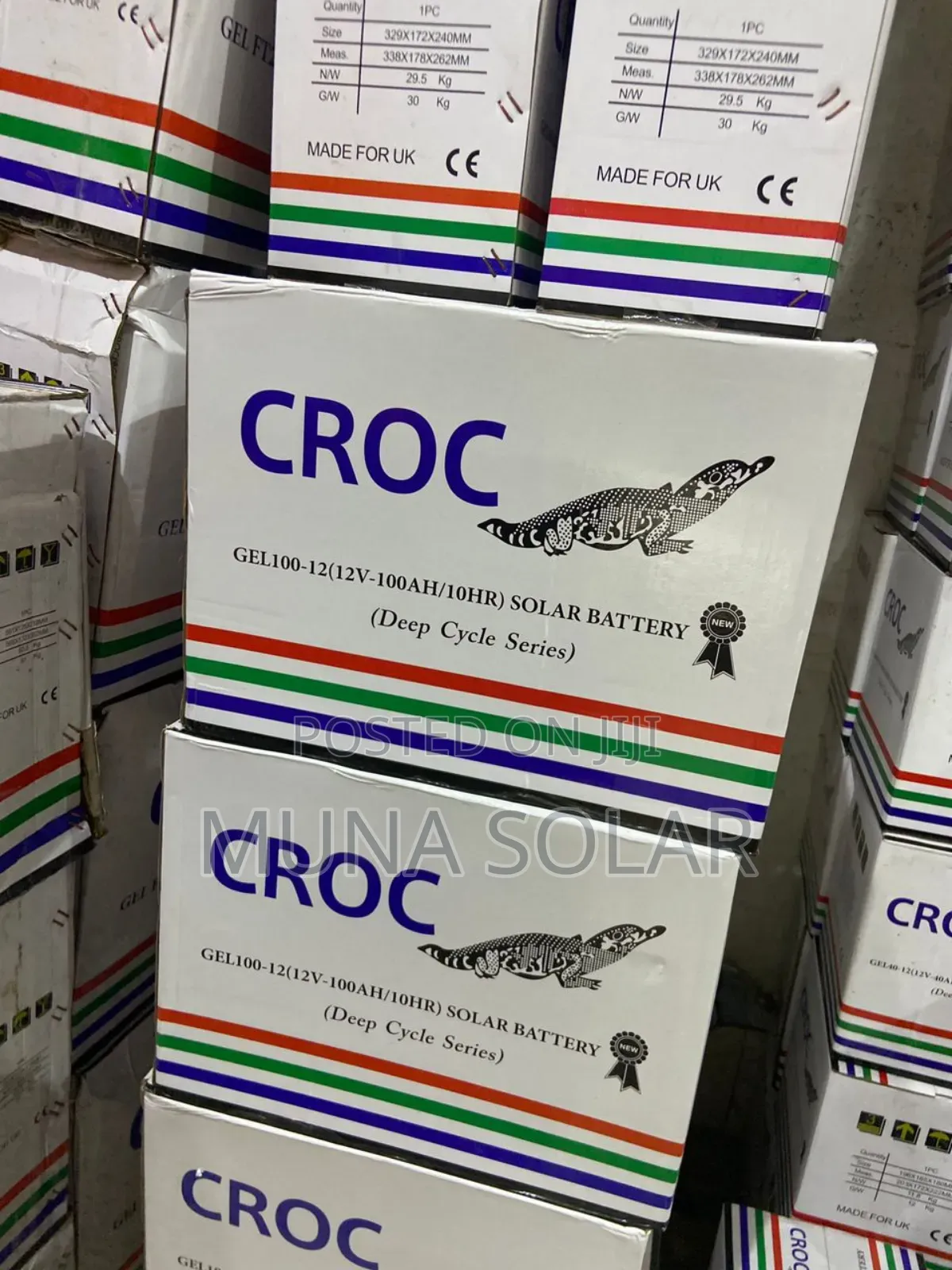 100ah 12v Croc Dry Cell Battery