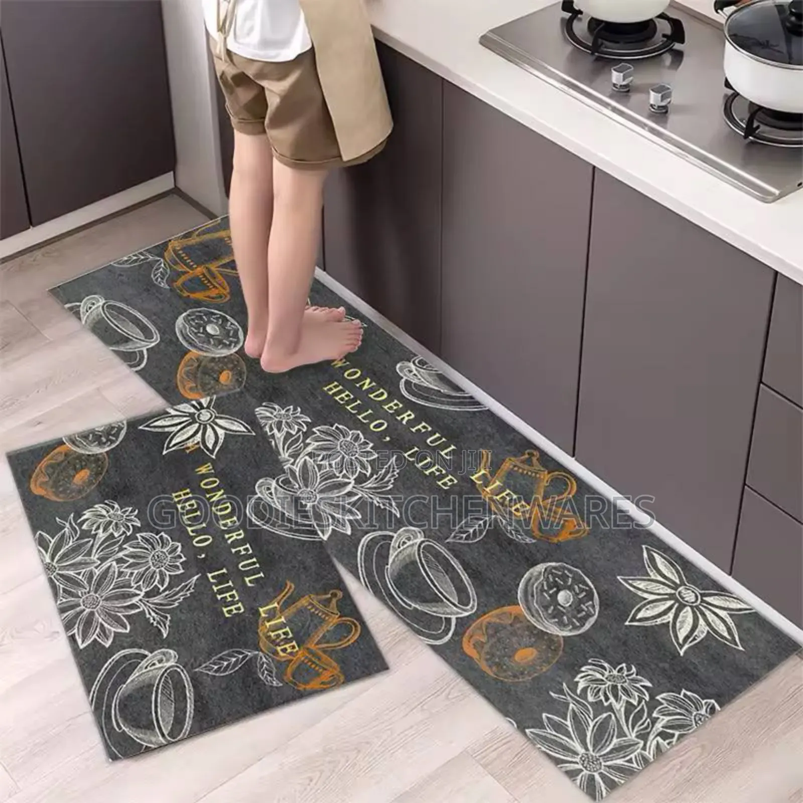 2 in 1 Kitchen Runner Mat
