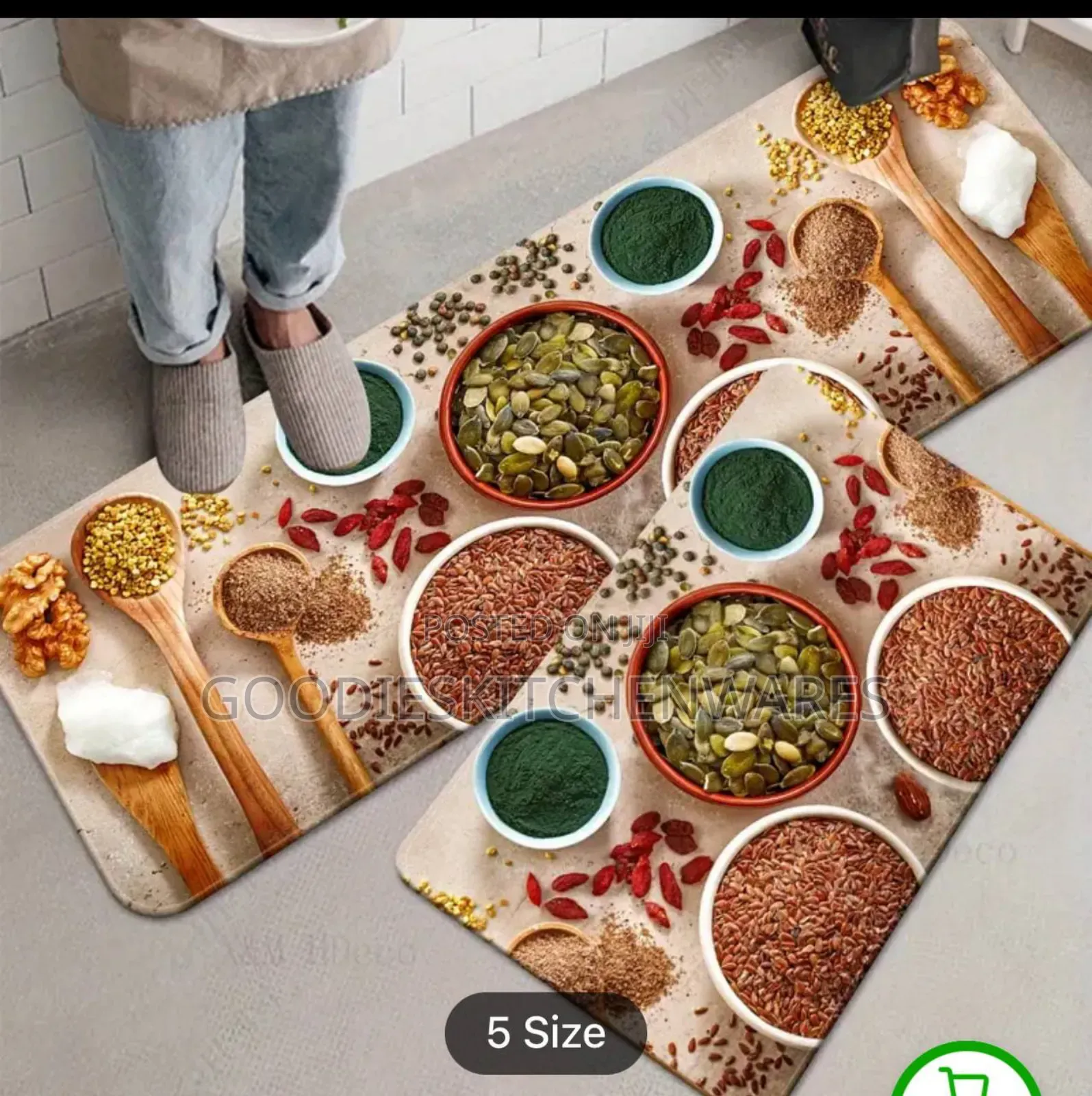 2 in 1 Kitchen Runner Mat