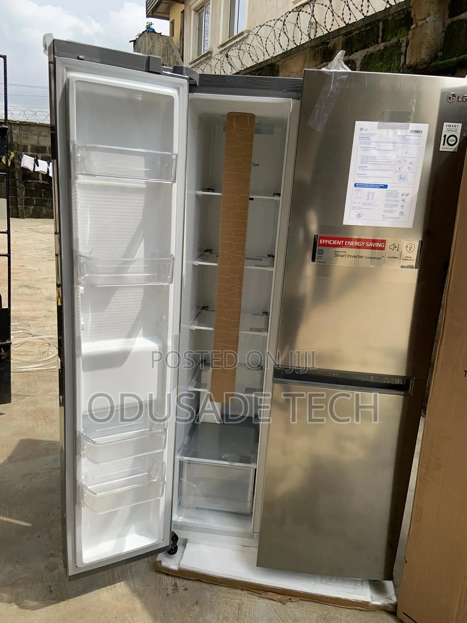 Cooling LG 688L Side-by-Side Refrigerator REF 257 JLYL-B