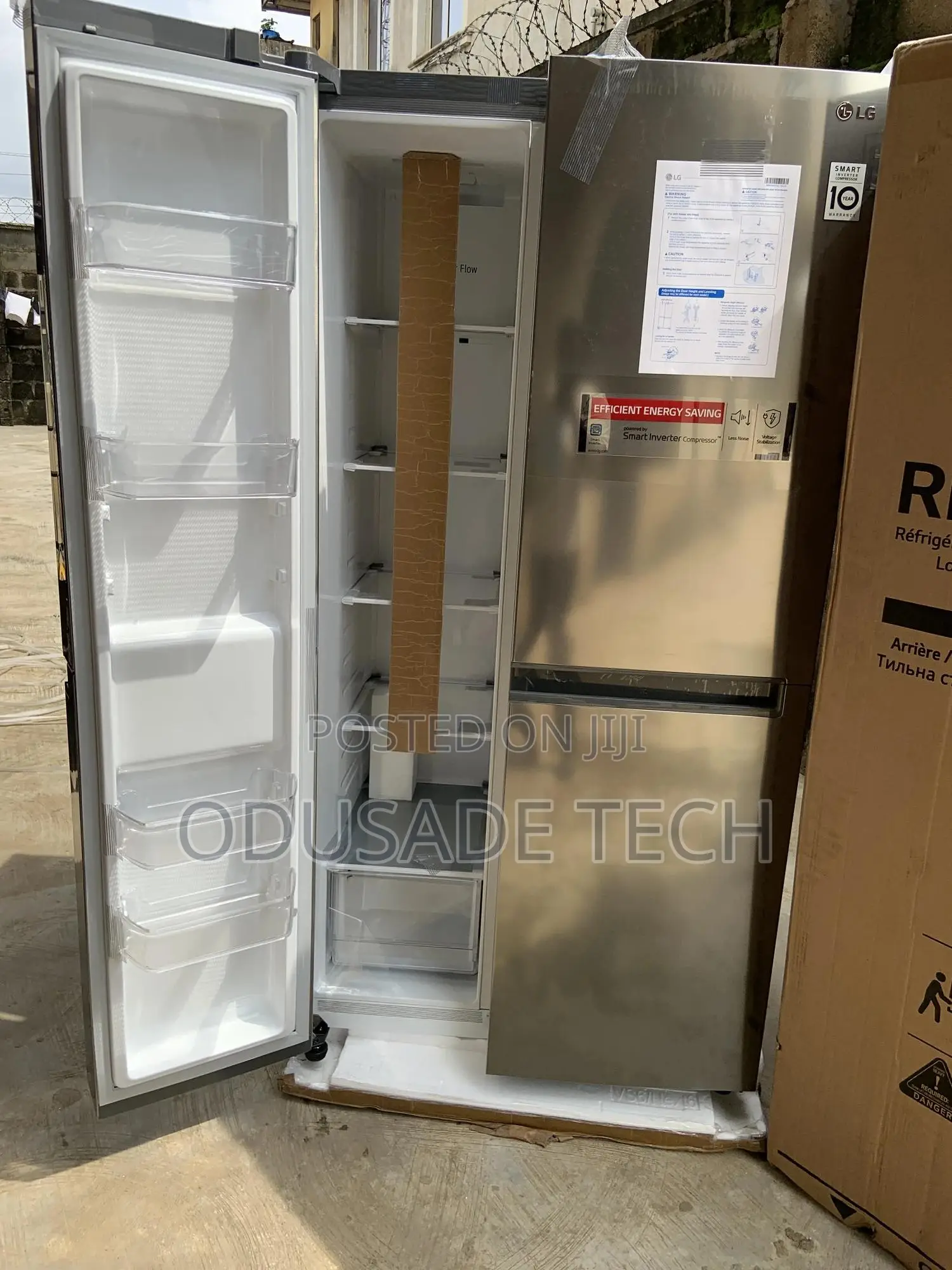 Standard LG 688L Side-by-Side Refrigerator REF 257 JLYL-B