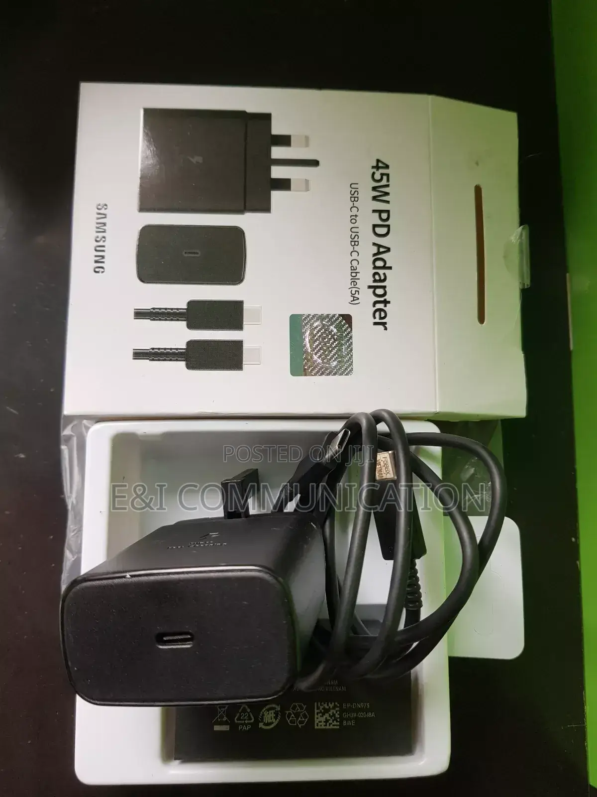 45w Type C to Type C Complete Charger.