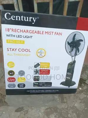Century 18"Mist Rechargeable Fan
