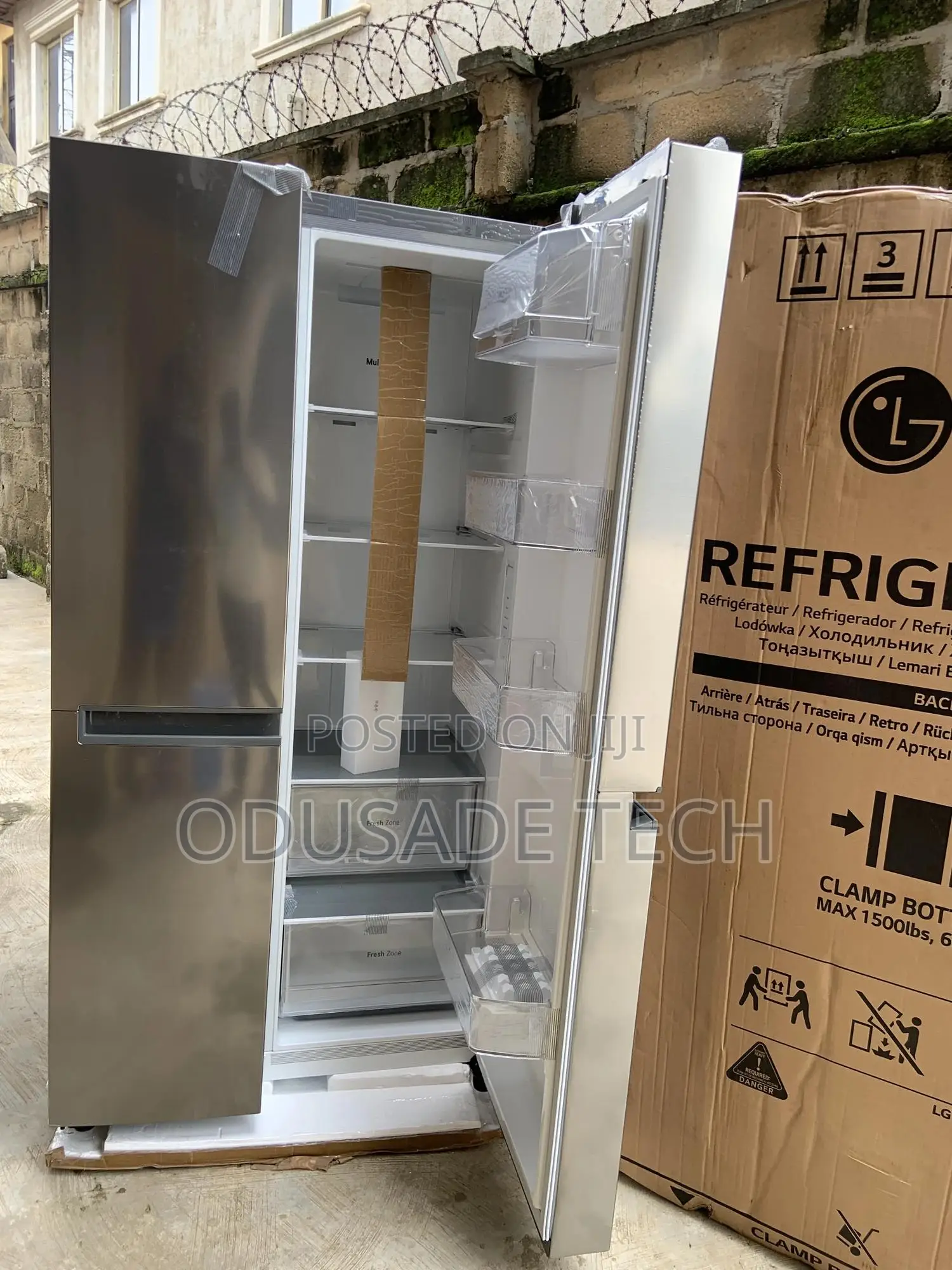 Smartchoice LG 688L Side-by-Side Refrigerator REF 257 JLYL-B